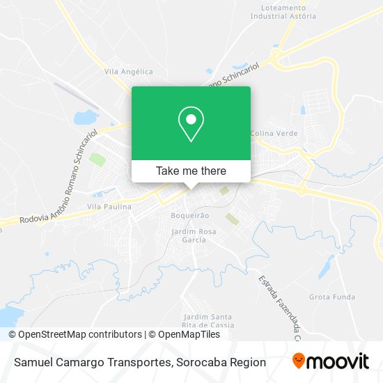 Mapa Samuel Camargo Transportes