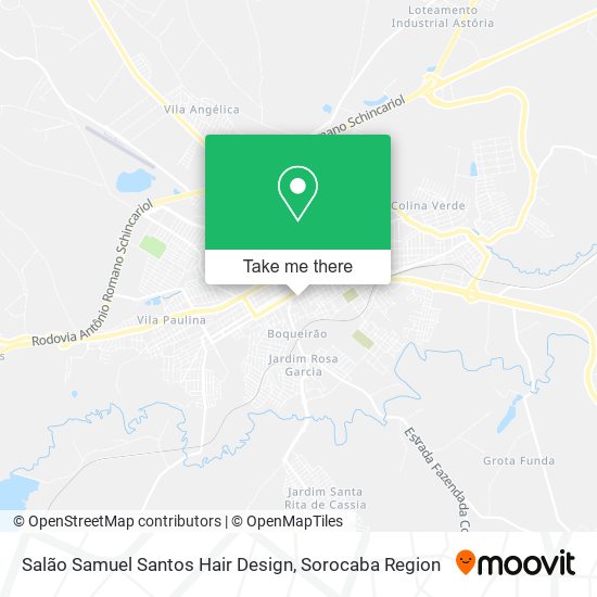 Mapa Salão Samuel Santos Hair Design