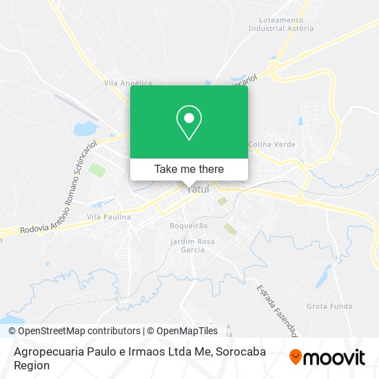 Agropecuaria Paulo e Irmaos Ltda Me map