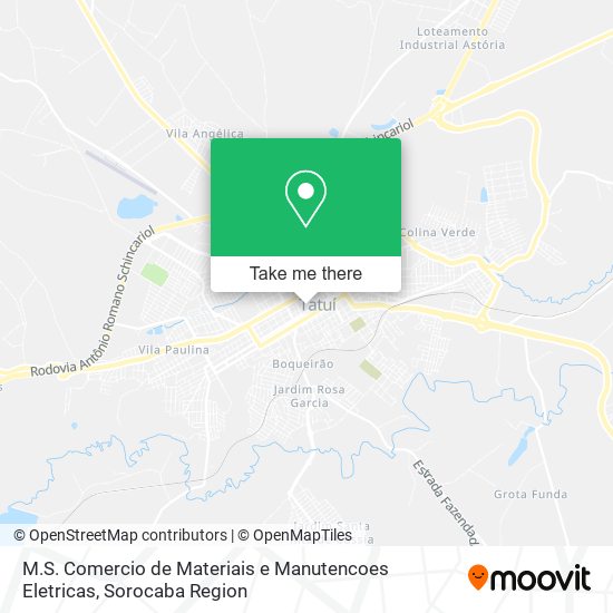 M.S. Comercio de Materiais e Manutencoes Eletricas map