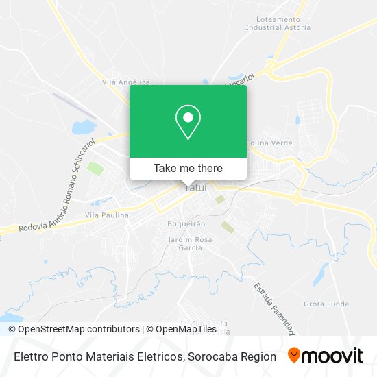 Mapa Elettro Ponto Materiais Eletricos