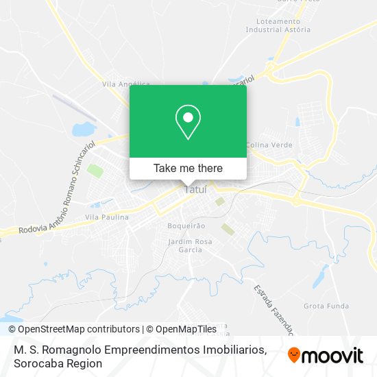 Mapa M. S. Romagnolo Empreendimentos Imobiliarios