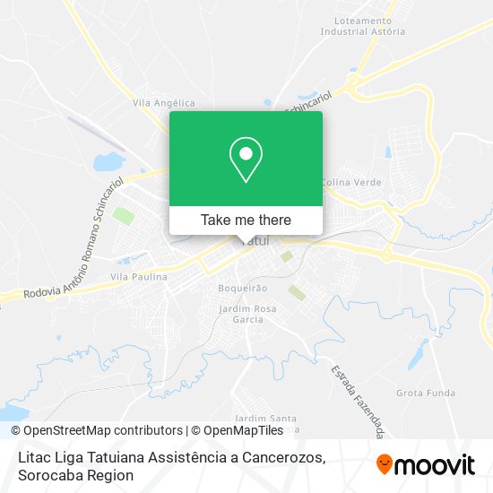 Mapa Litac Liga Tatuiana Assistência a Cancerozos