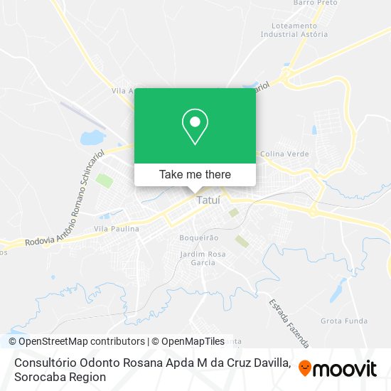 Mapa Consultório Odonto Rosana Apda M da Cruz Davilla