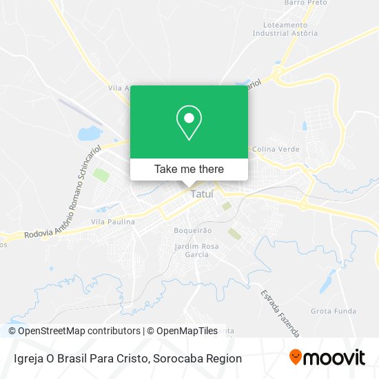 Igreja O Brasil Para Cristo map