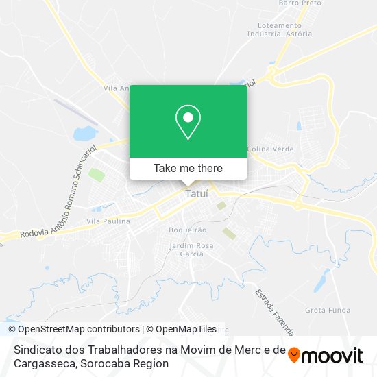 Sindicato dos Trabalhadores na Movim de Merc e de Cargasseca map