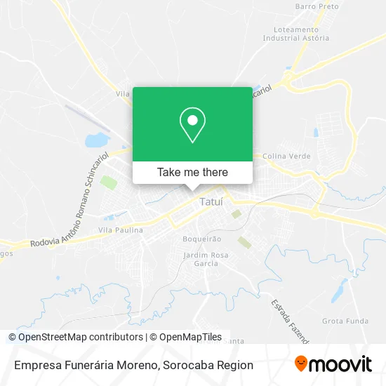 Empresa Funerária Moreno map