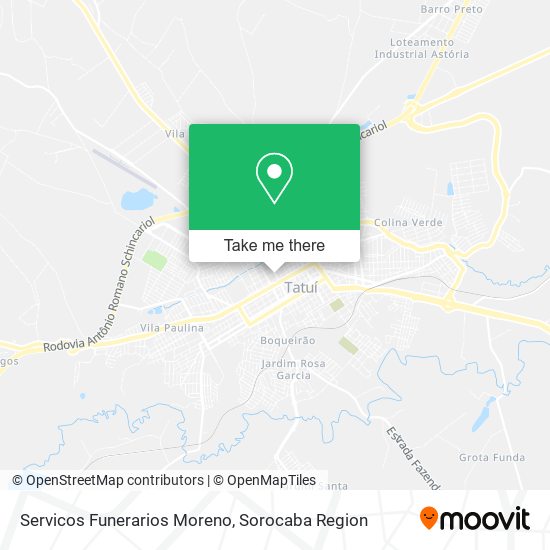 Servicos Funerarios Moreno map