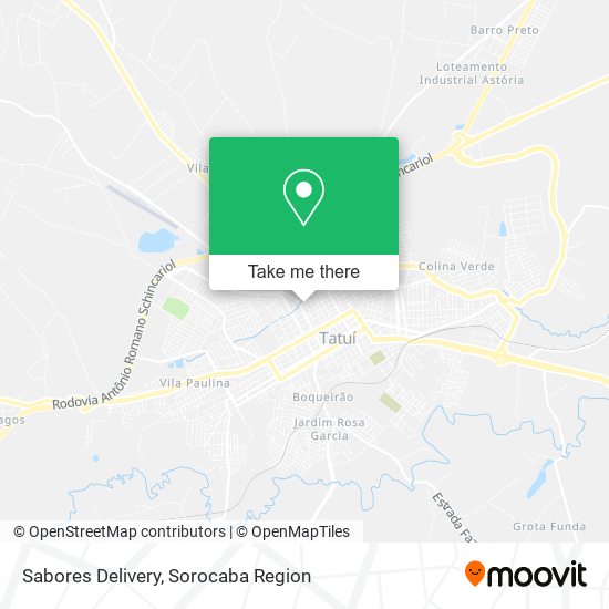 Sabores Delivery map