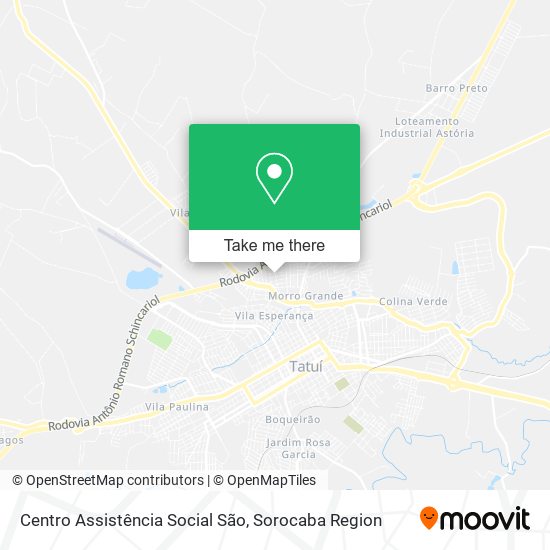 Mapa Centro Assistência Social São