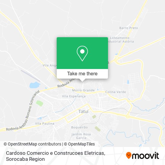 Cardoso Comercio e Construcoes Eletricas map