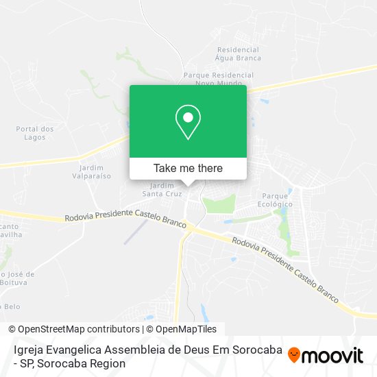 Igreja Evangelica Assembleia de Deus Em Sorocaba - SP map