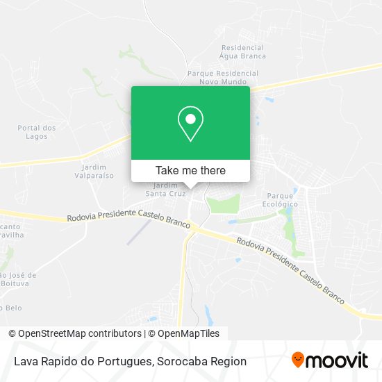 Lava Rapido do Portugues map