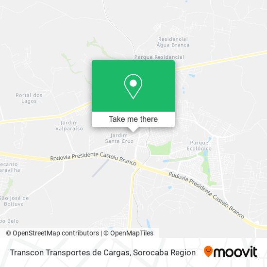 Mapa Transcon Transportes de Cargas