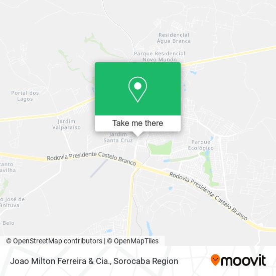 Joao Milton Ferreira & Cia. map