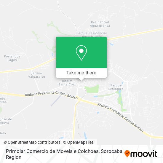 Primolar Comercio de Moveis e Colchoes map