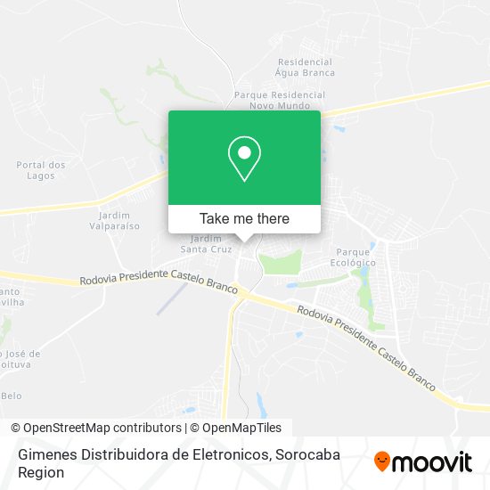 Gimenes Distribuidora de Eletronicos map