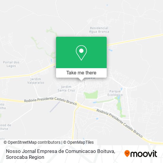 Nosso Jornal Empresa de Comunicacao Boituva map