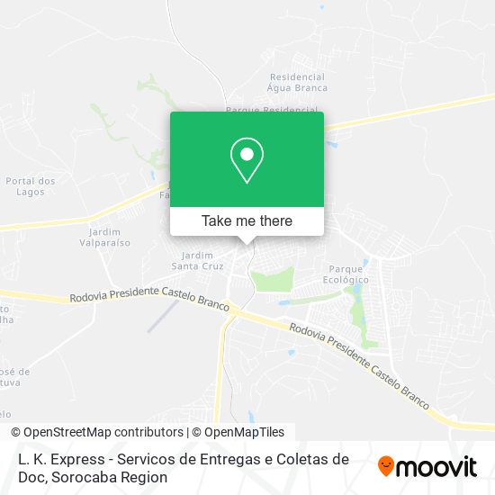 L. K. Express - Servicos de Entregas e Coletas de Doc map