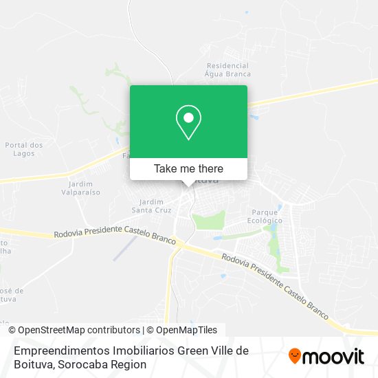 Empreendimentos Imobiliarios Green Ville de Boituva map