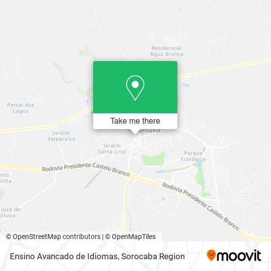 Mapa Ensino Avancado de Idiomas