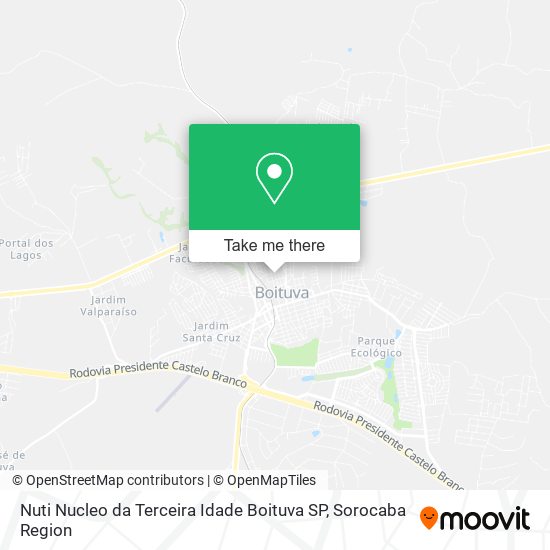 Nuti Nucleo da Terceira Idade Boituva SP map