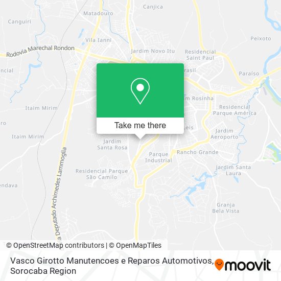 Mapa Vasco Girotto Manutencoes e Reparos Automotivos