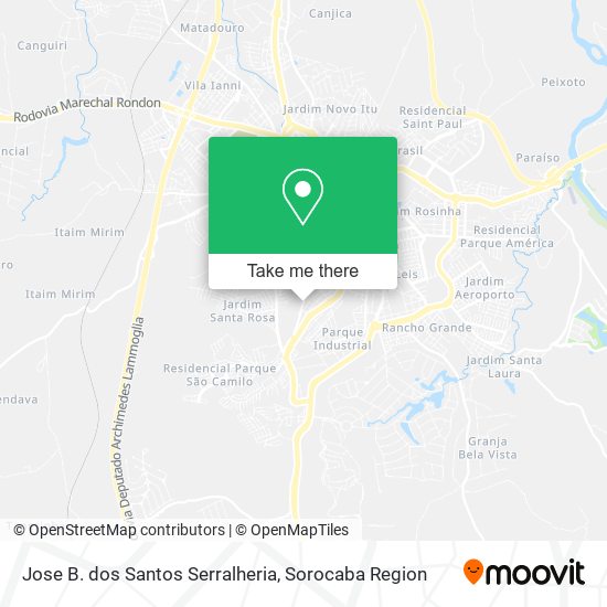 Mapa Jose B. dos Santos Serralheria