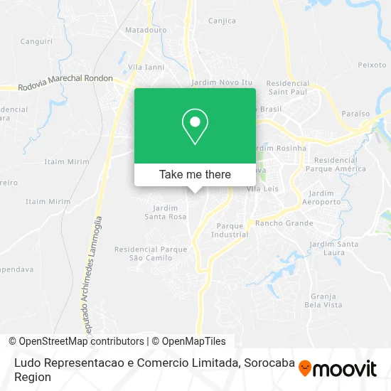 Ludo Representacao e Comercio Limitada map