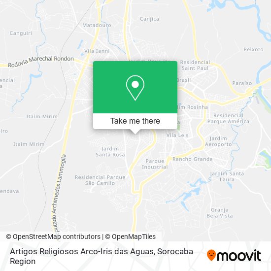 Mapa Artigos Religiosos Arco-Iris das Aguas