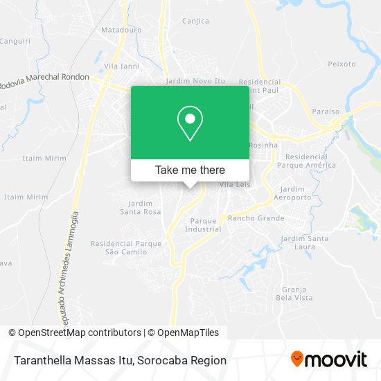 Taranthella Massas Itu map