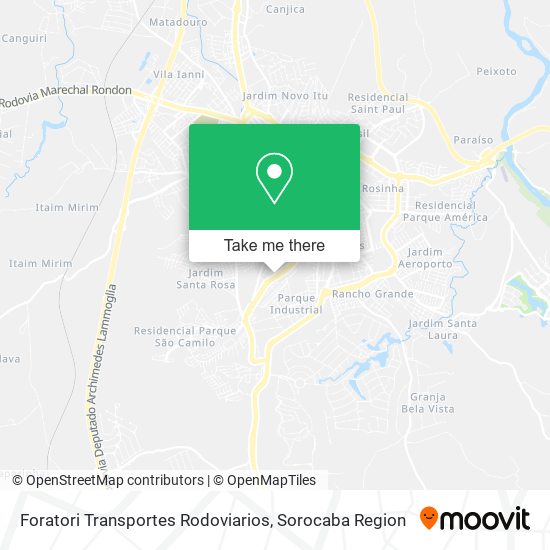 Foratori Transportes Rodoviarios map