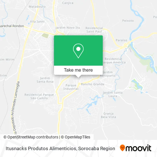Itusnacks Produtos Alimenticios map