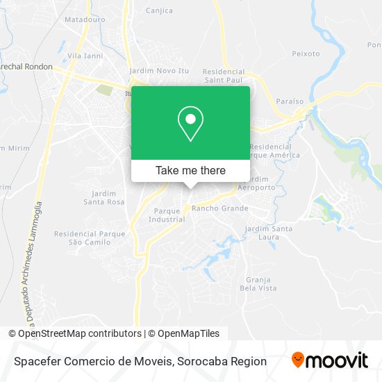 Mapa Spacefer Comercio de Moveis