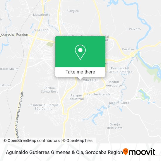 Aguinaldo Gutierres Gimenes & Cia map