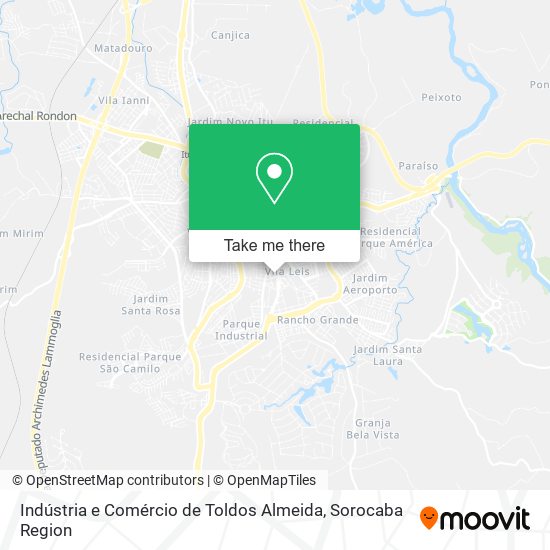 Indústria e Comércio de Toldos Almeida map