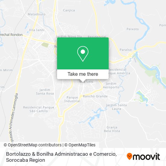 Mapa Bortolazzo & Bonilha Administracao e Comercio