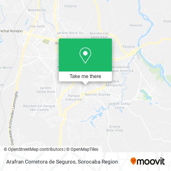 Arafran Corretora de Seguros map