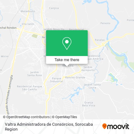 Valtra Administradora de Consórcios map