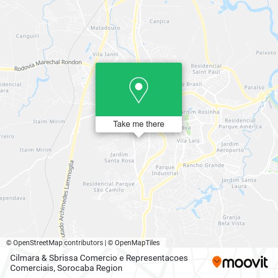 Cilmara & Sbrissa Comercio e Representacoes Comerciais map