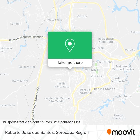 Roberto Jose dos Santos map