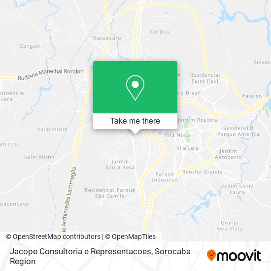 Jacope Consultoria e Representacoes map