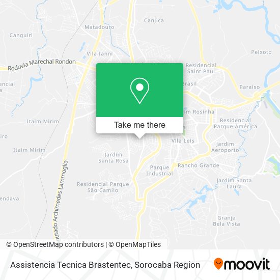 Assistencia Tecnica Brastentec map
