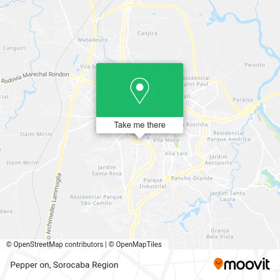 Pepper on map