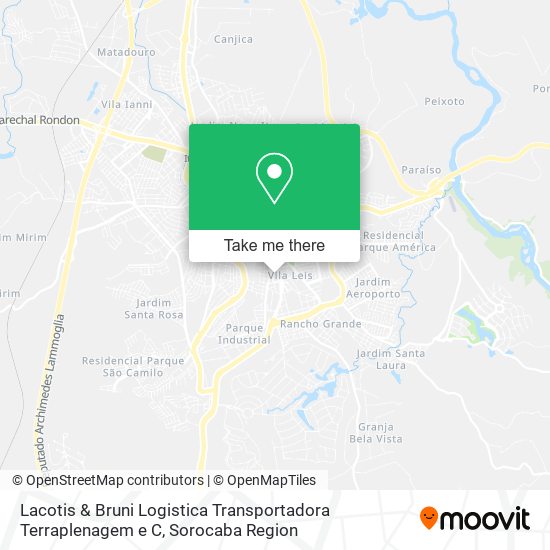 Mapa Lacotis & Bruni Logistica Transportadora Terraplenagem e C