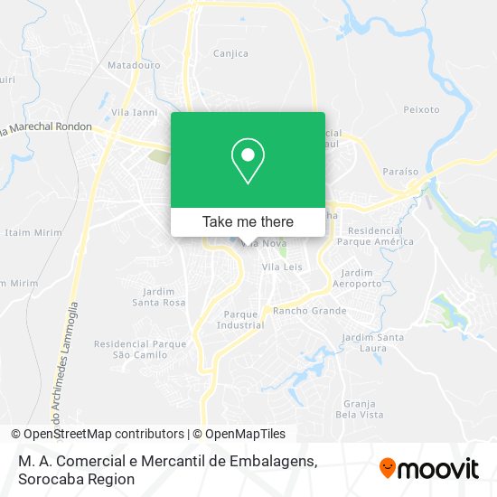 M. A. Comercial e Mercantil de Embalagens map