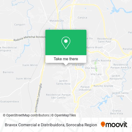 Mapa Bravox Comercial e Distribuidora