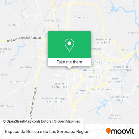 Espaco da Beleza e do Lar map