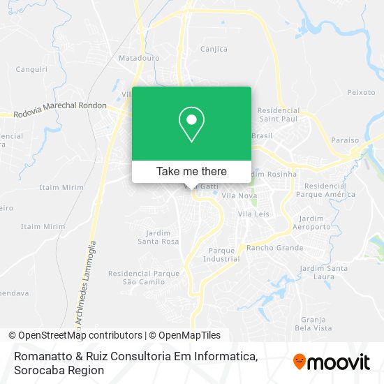 Mapa Romanatto & Ruiz Consultoria Em Informatica