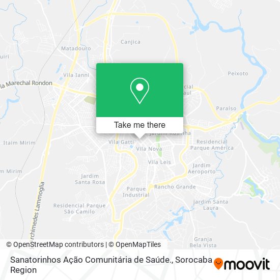 Sanatorinhos Ação Comunitária de Saúde. map